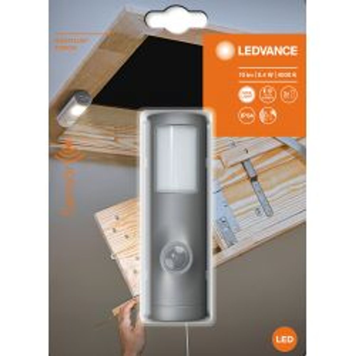 Ledvance Nightlux ® Torch Sølv 0,35w/840 - B