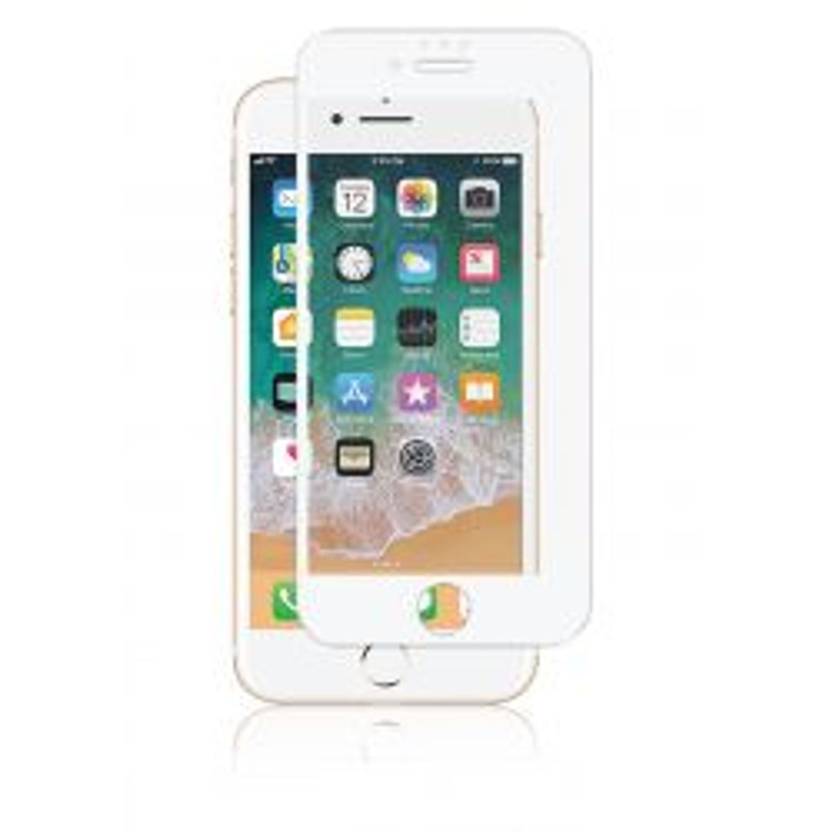 Panzer Iphone 8/7/6s, Full-fit Glass, White - Tilbehør til smartphone