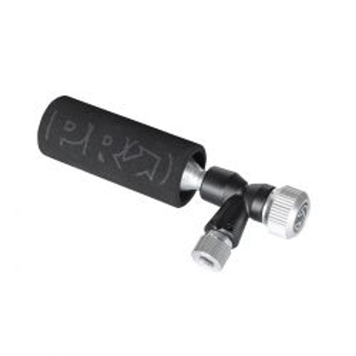 PRO Pumpe Team CO2 Regulator Sort w. 25Gr cart./alloy - Cykelpumpe