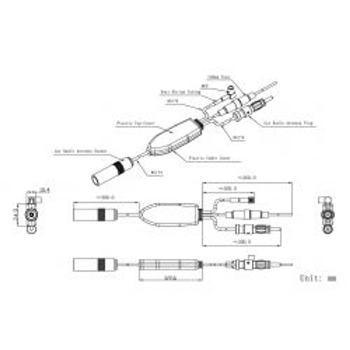 Qnect Antenna Dab+/fm-splitter For Car Audio