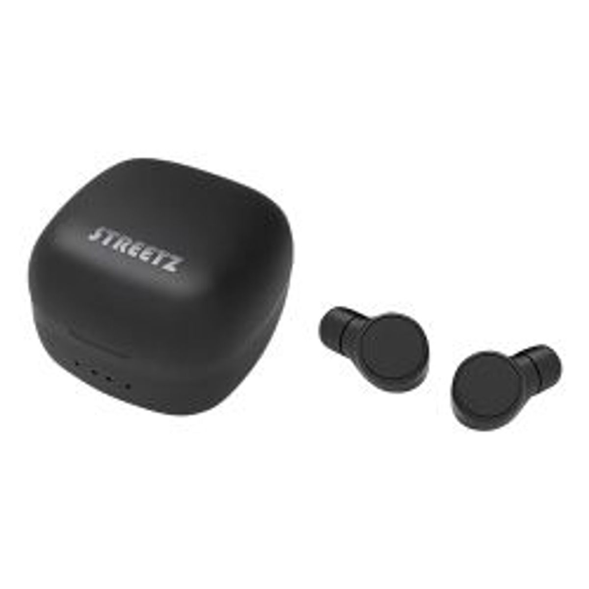 Streetz T200 True Wireless In-ear, Dual Earbuds, Charge Case, Black - Høretelefon