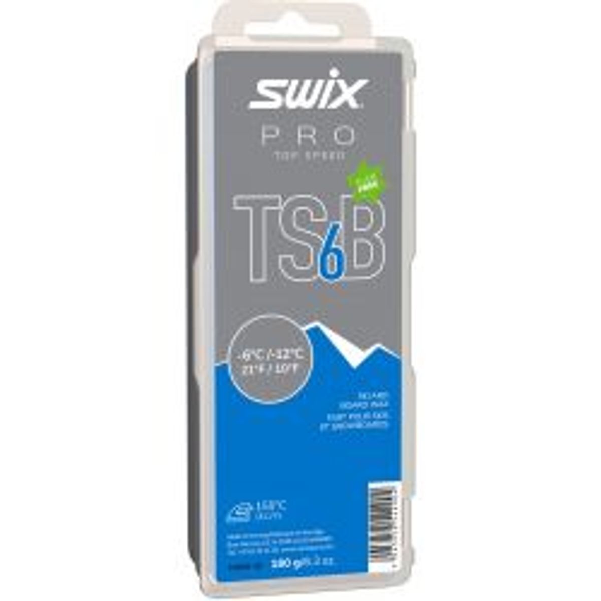 Swix Ts6 Black, -6c/-12c, 180g - Skiudstyr