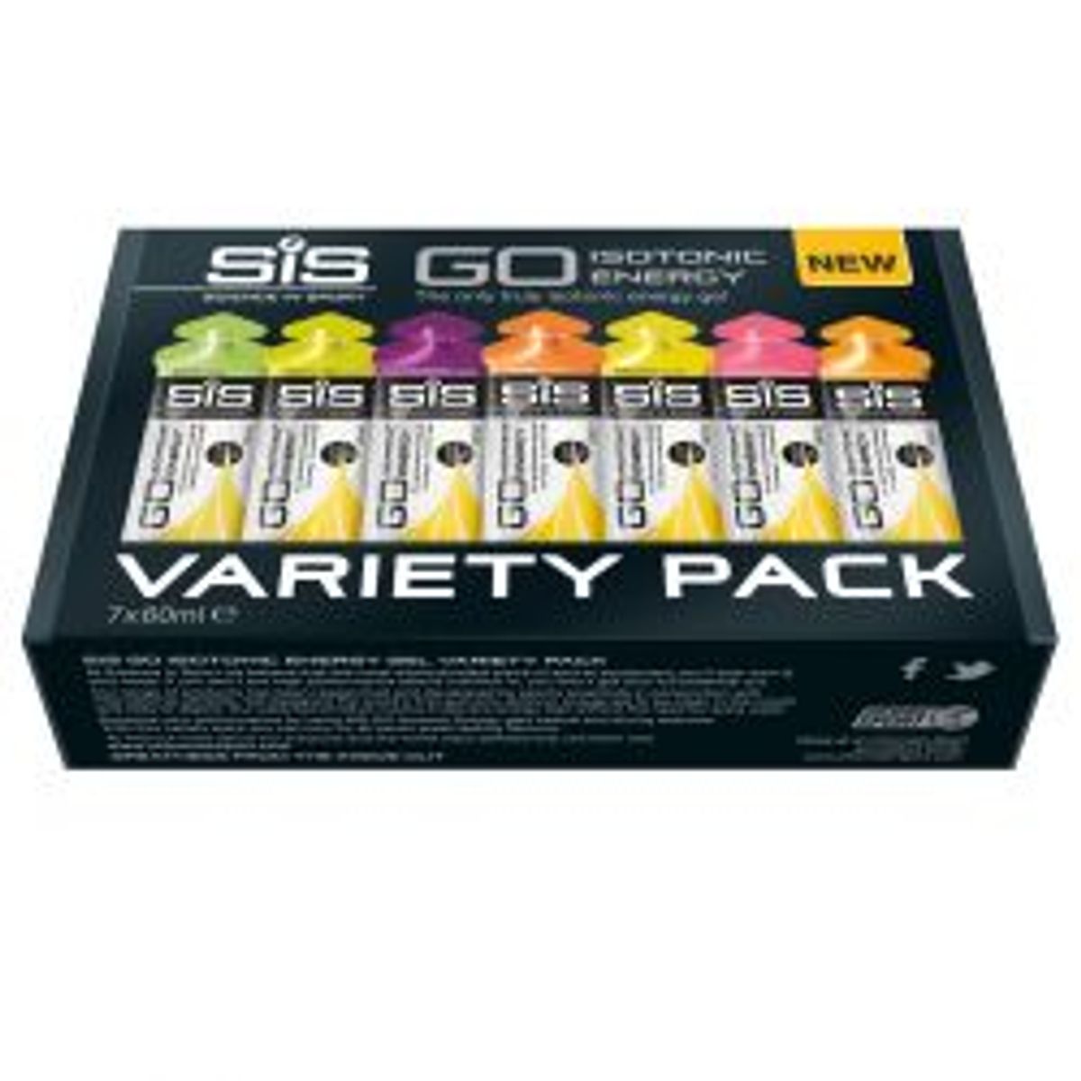 SiS (Science In Sport) Scienceinsport Sis Go Isotonic Energy 7-p Mixet 7x60ml - Kosttilskud