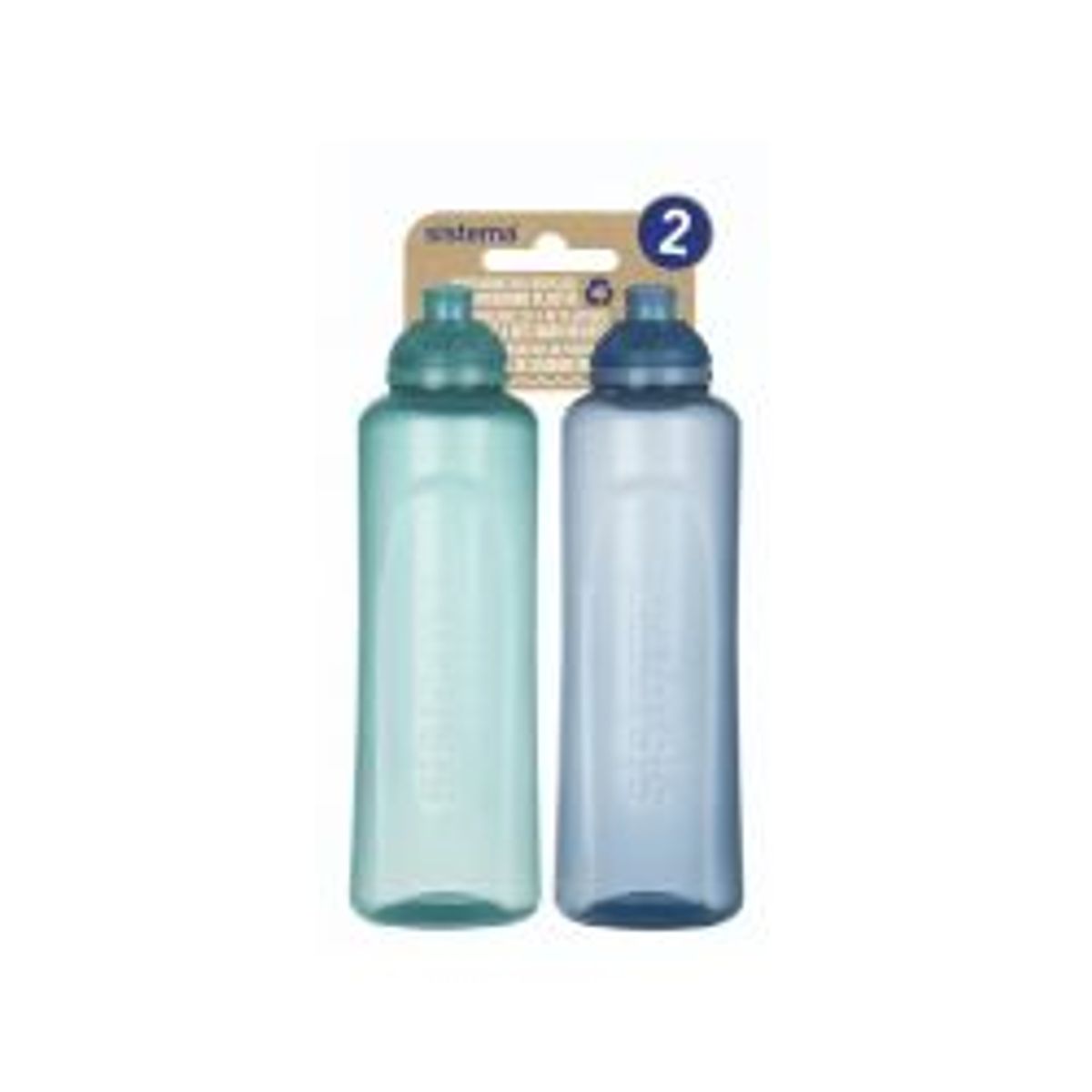 Sistema Swift Squeeze Bottle 2 Pack - 480ml Ocean Bound - Drikkeflaske