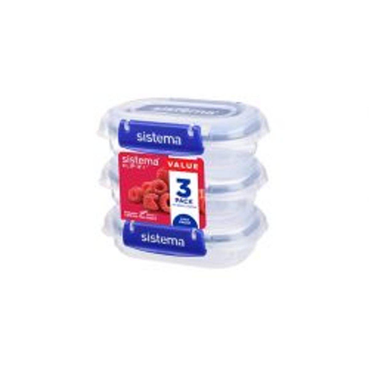 Sistema Rectangle Klip It Plus 3-pack 180ml - Tilbehør til køkken