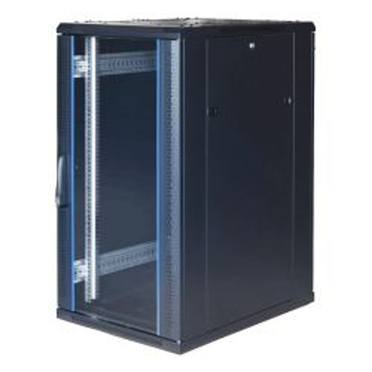 Toten 19 Wall Cabinet, 9u, 600x450, Perforated Door, Black - Tilbehør til computer