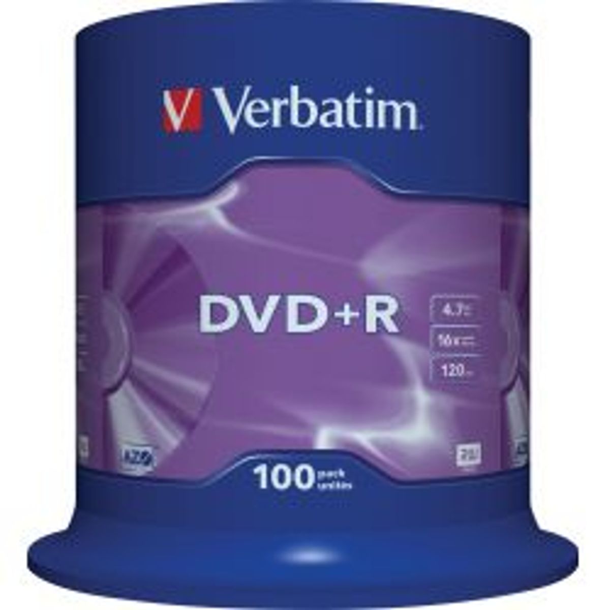 Verbatim Dvd+r, 16x, 4.7 Gb/120 Min, 100-pack Spindel, Azo