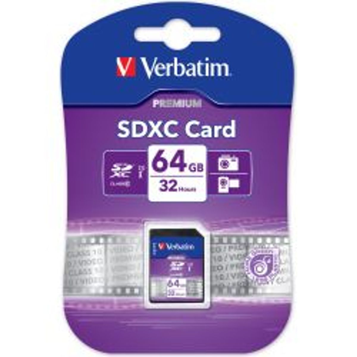 Verbatim Flash-minneskort - 64 Gb - Sdxc - Uhs Class 1