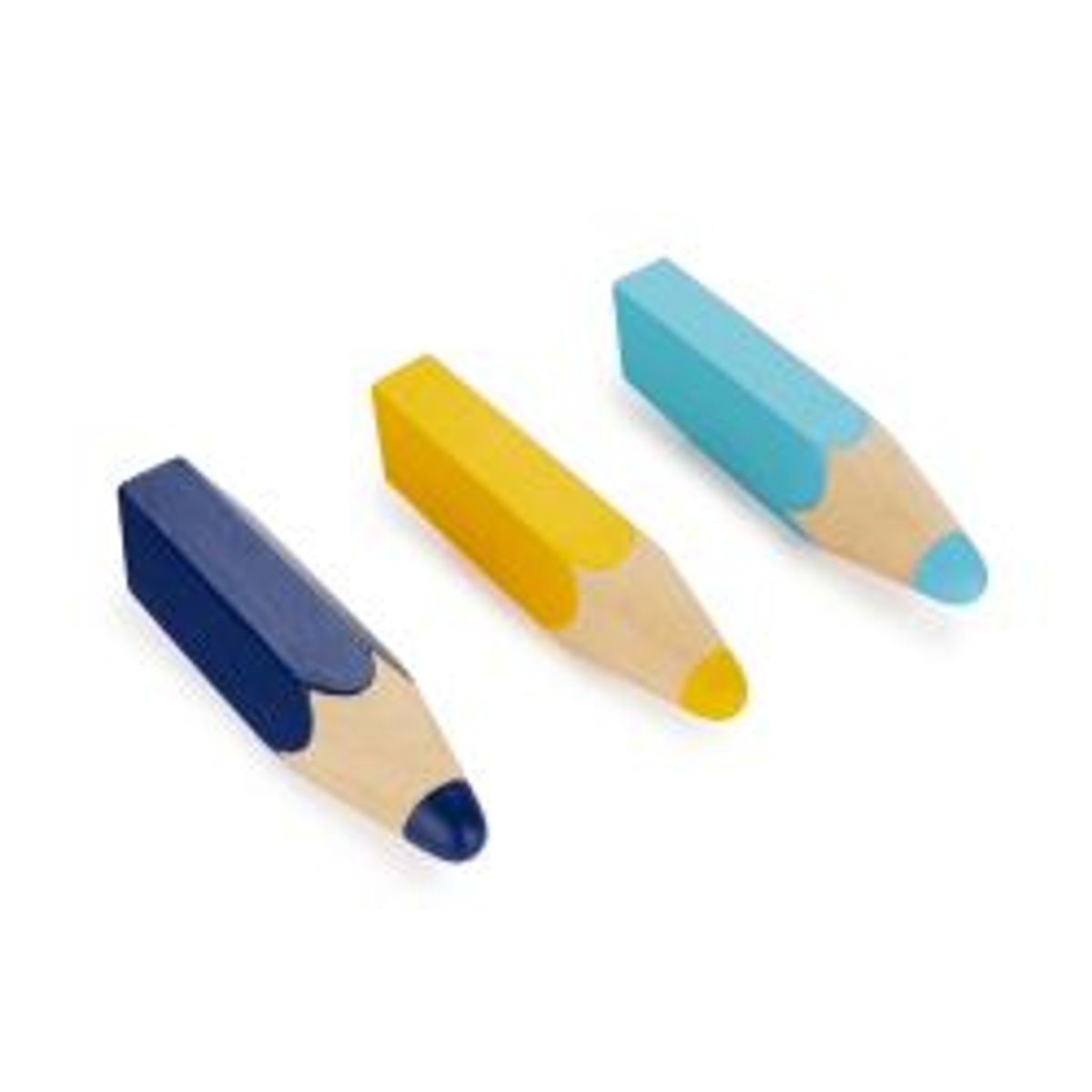 Balvi Wall Hanger 3 Colored Pencils Blue/yellow - Diverse