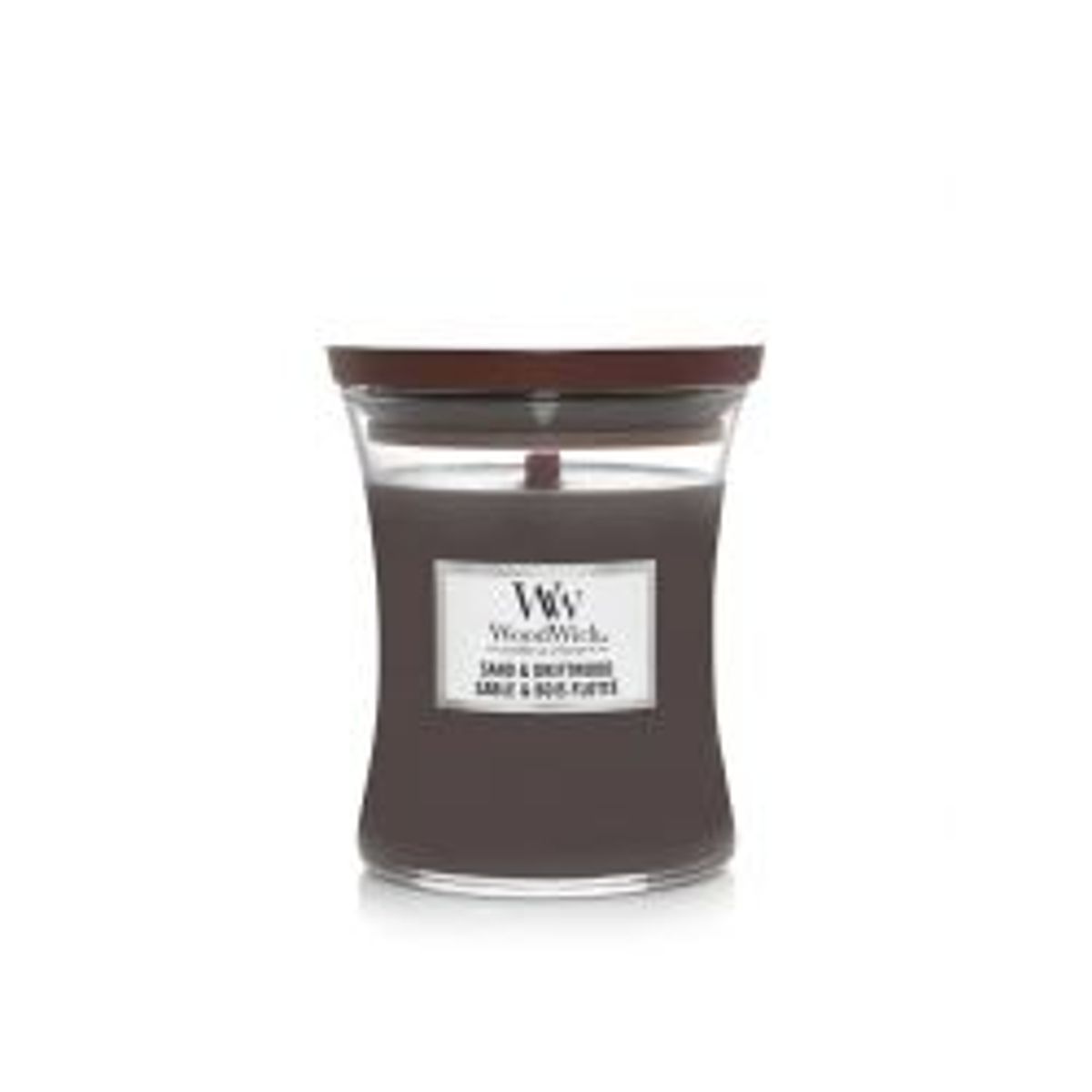 WoodWick Medium - Sand & Driftwood - Duftlys