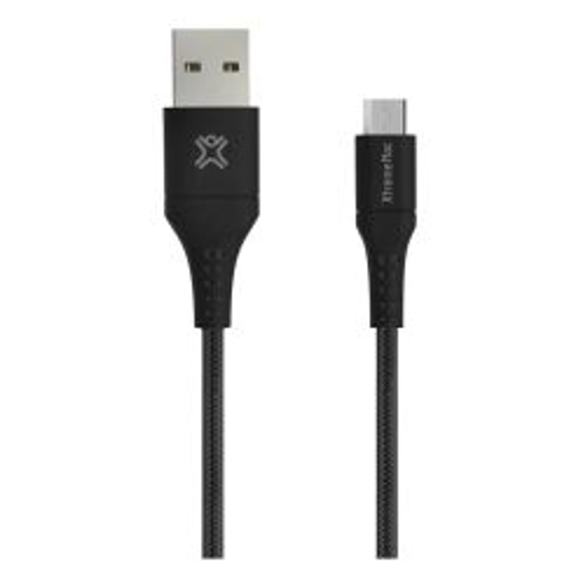 Xtrememac Premium Braided Micro-usb, 2m, Black - Kabel