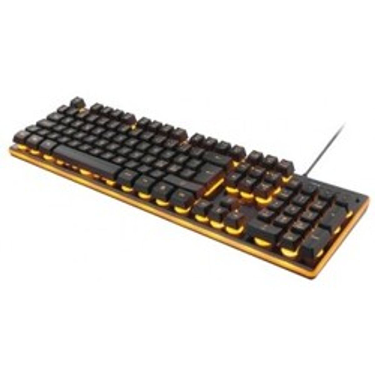 Membran keyboard, nordisk layout, orange LED - Diverse