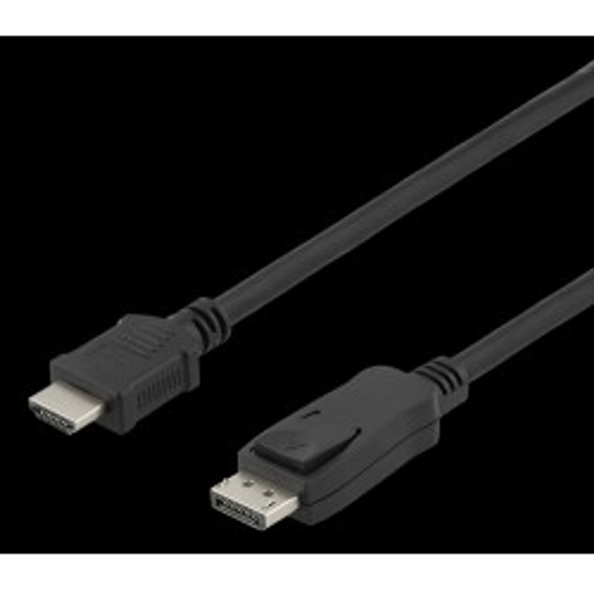 Deltaco Displayport To Hdmi Cable, 4k30hz, 2m, Black - Kabel