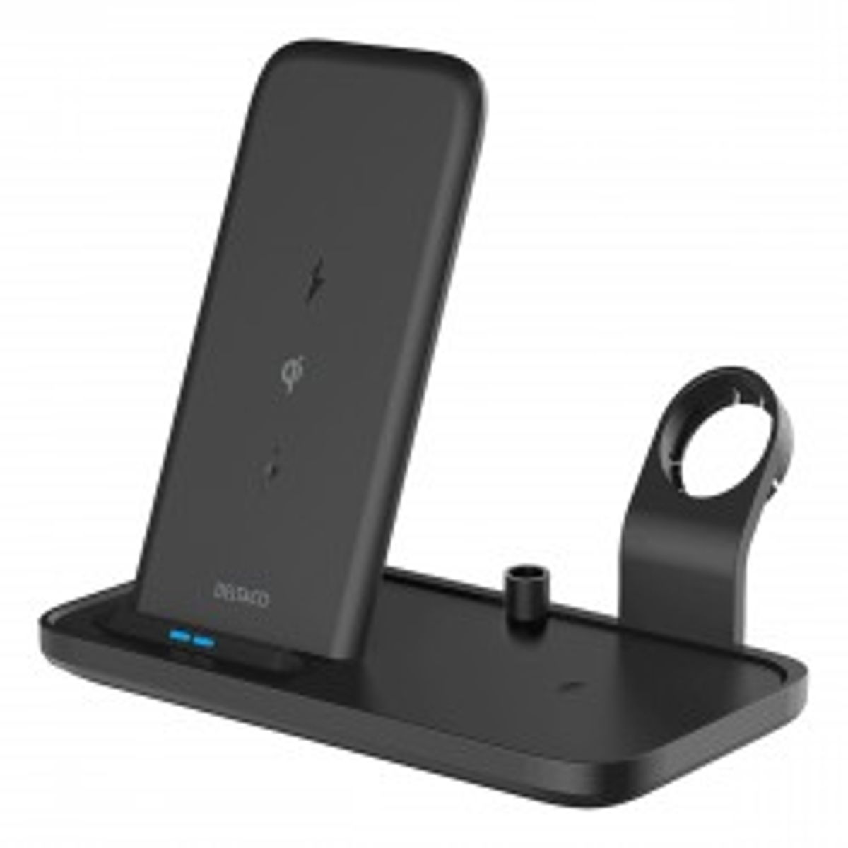 Deltaco Wireless Charger, 2-in-1 , 10w, 5w, Usb-a Out 5w - Oplader