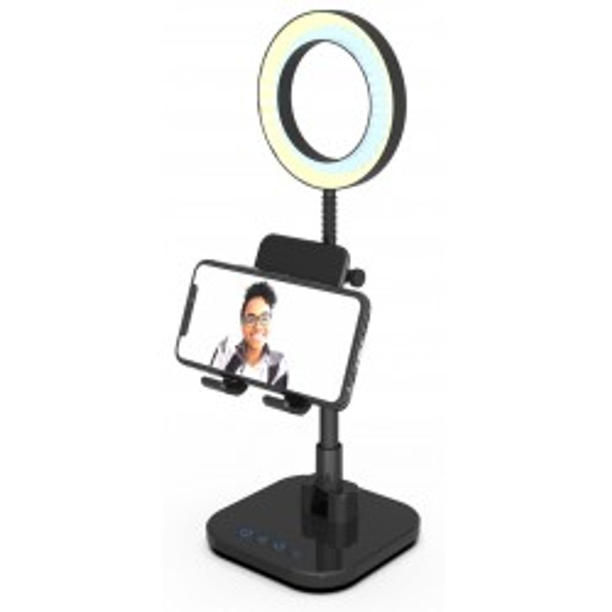 Digipower Success Phone Holder with 6'' ring light - Video studio