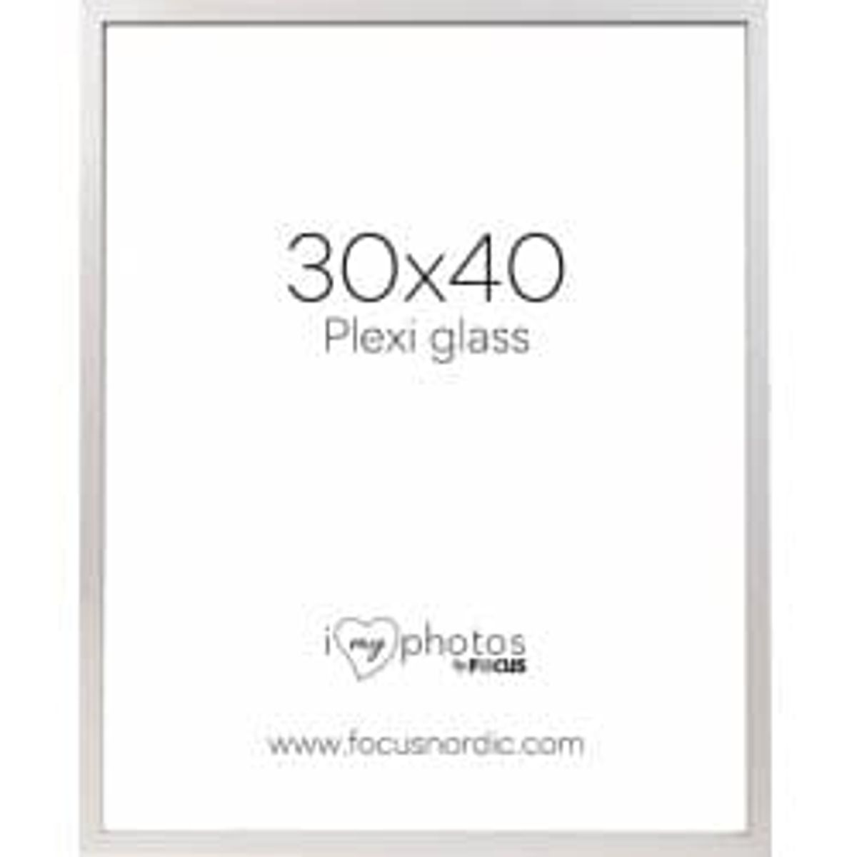 Focus Soul White Plexi 30x40 - Ramme