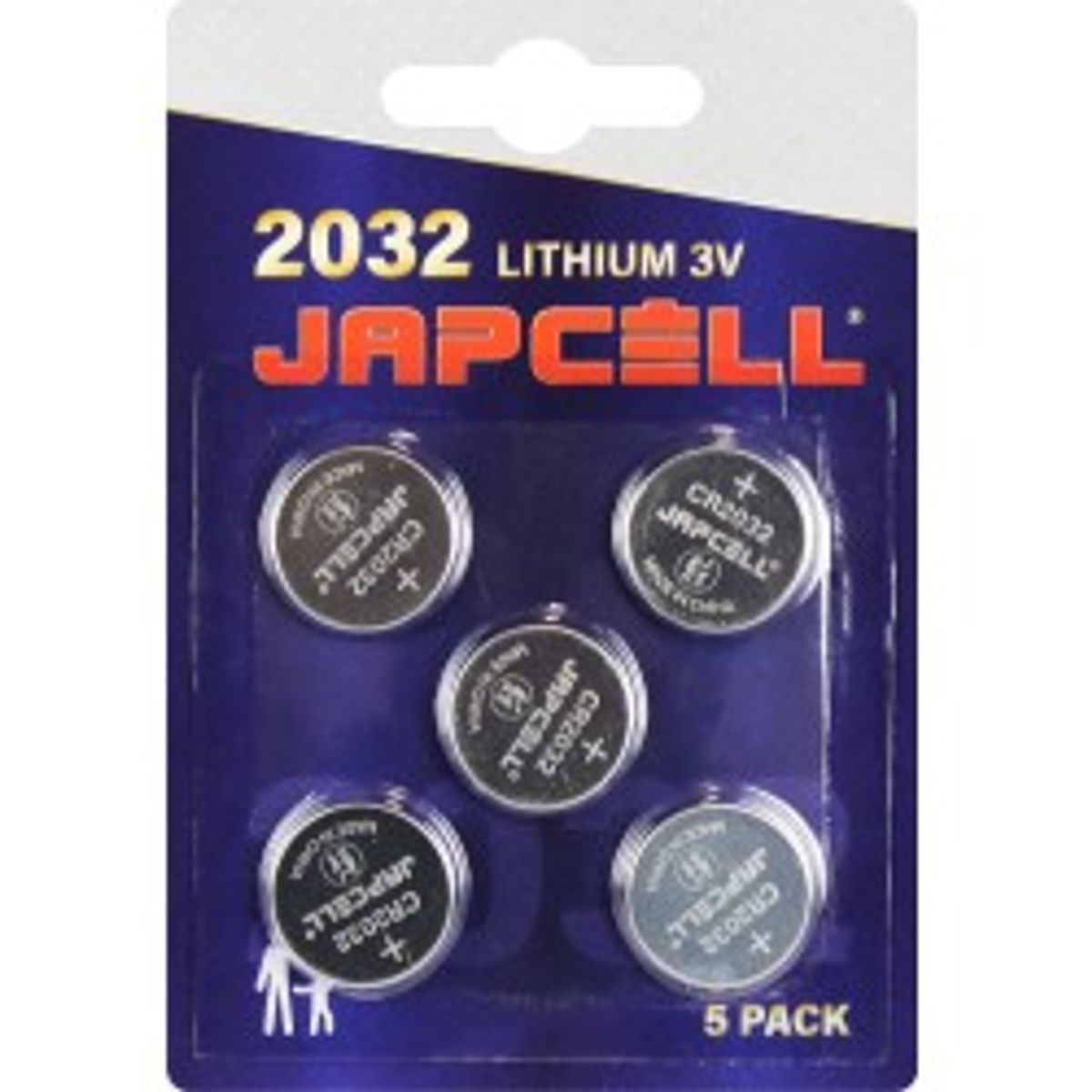 Japcell Lithium CR2032 3V Batterier - 5 stk. - Batteri