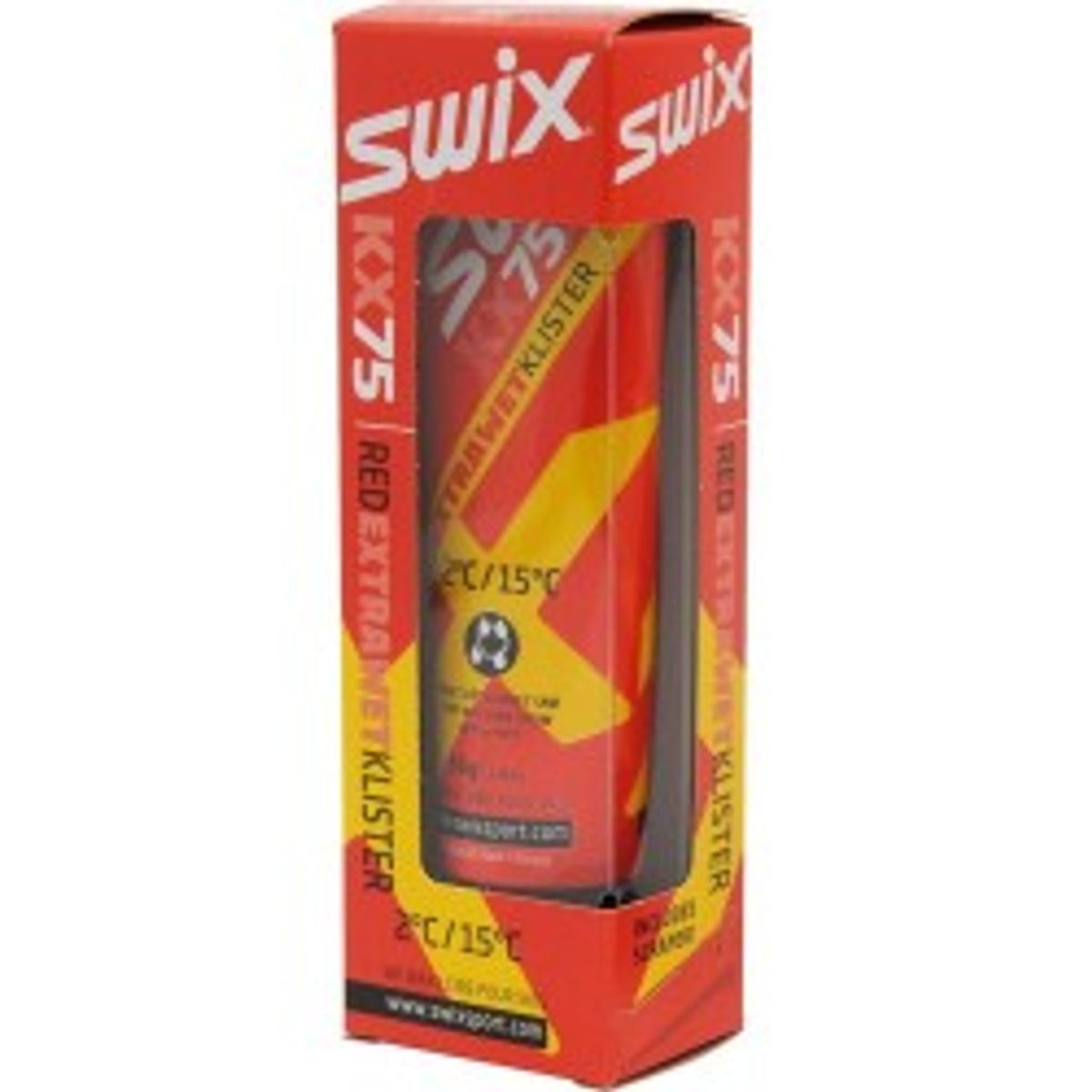 Swix Kx75 Red Extra Wet Klister 2c/15c - Skiudstyr