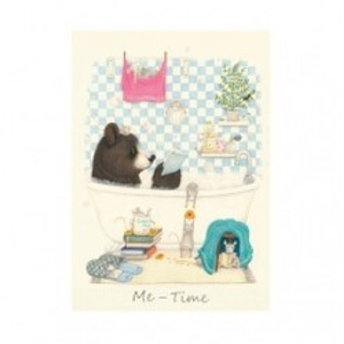 Two Bad Mice Greeting Card Me Time - Kort