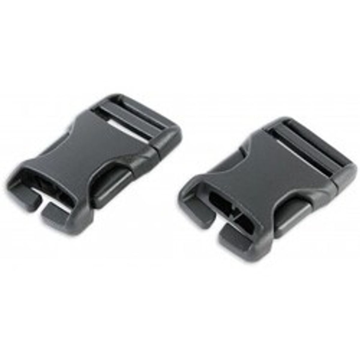 Tatonka Sr-buckle 25mm Qa (1 Pair) - Black - Str. Stk. - Taske