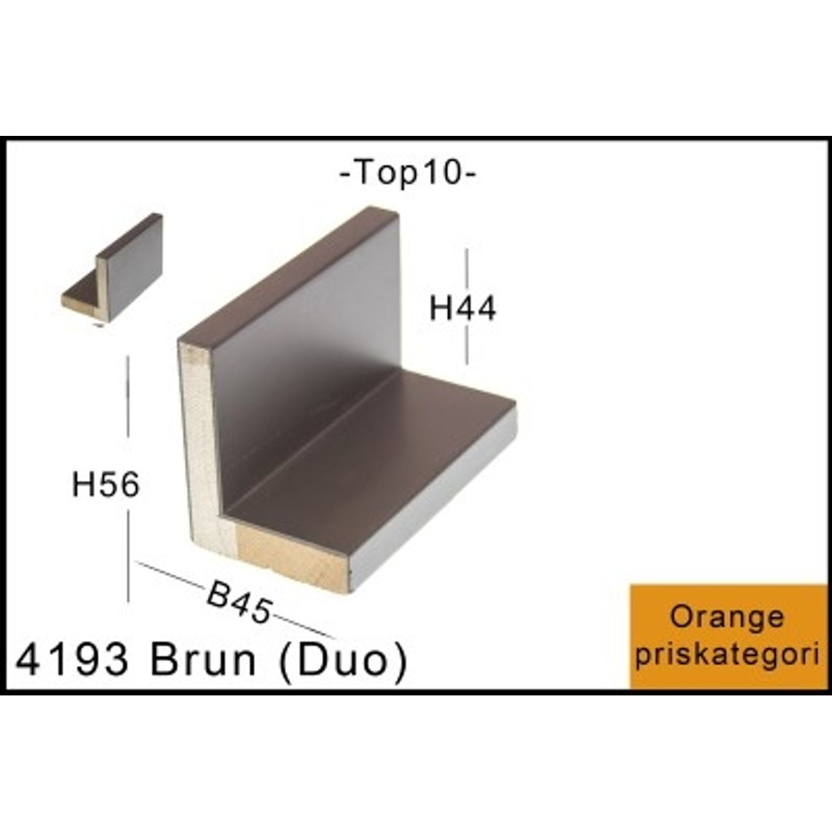 SVÆVERAMME NR. 4193 Brun DUO