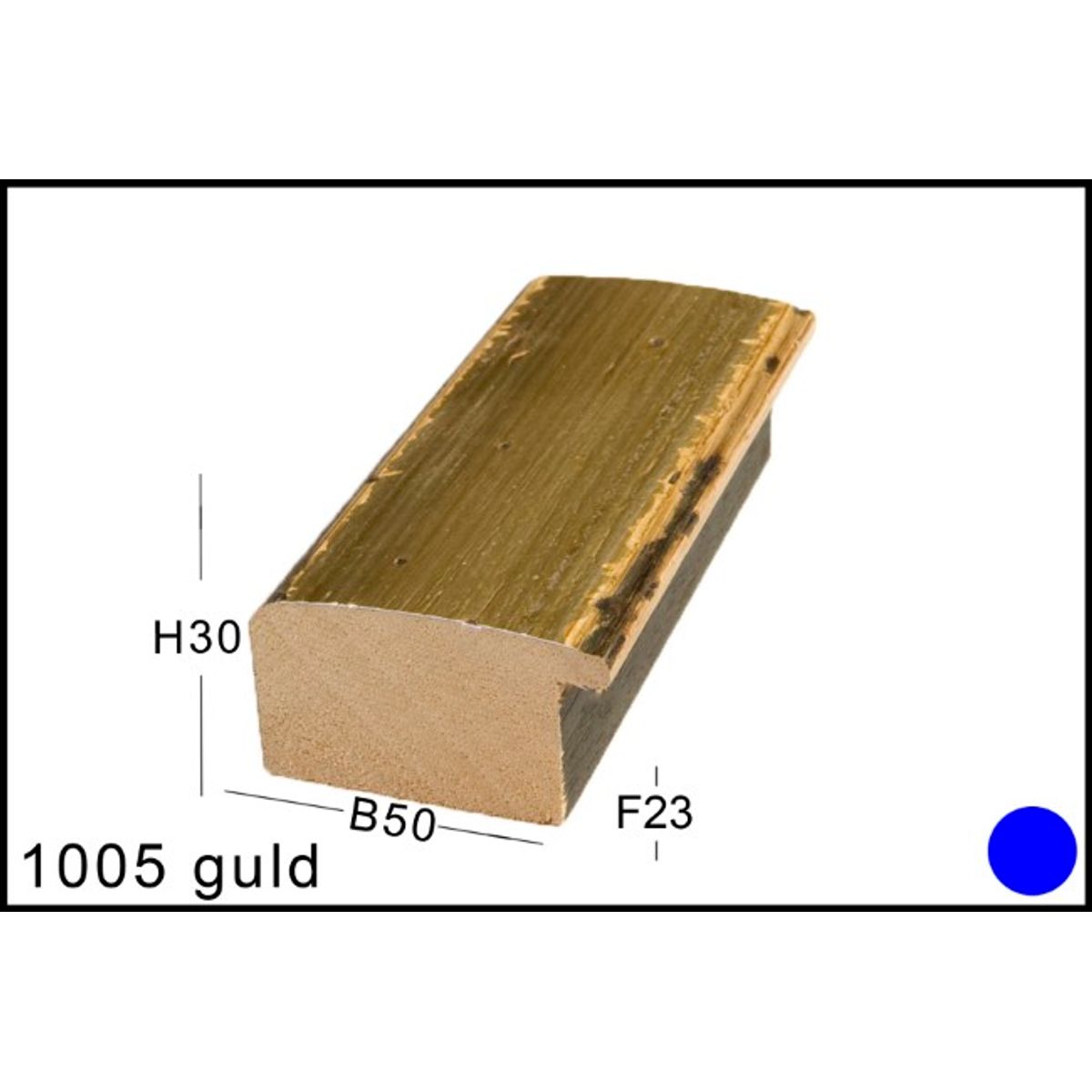 Spejl I Ramme Nr. 1005 ANTIK GULD