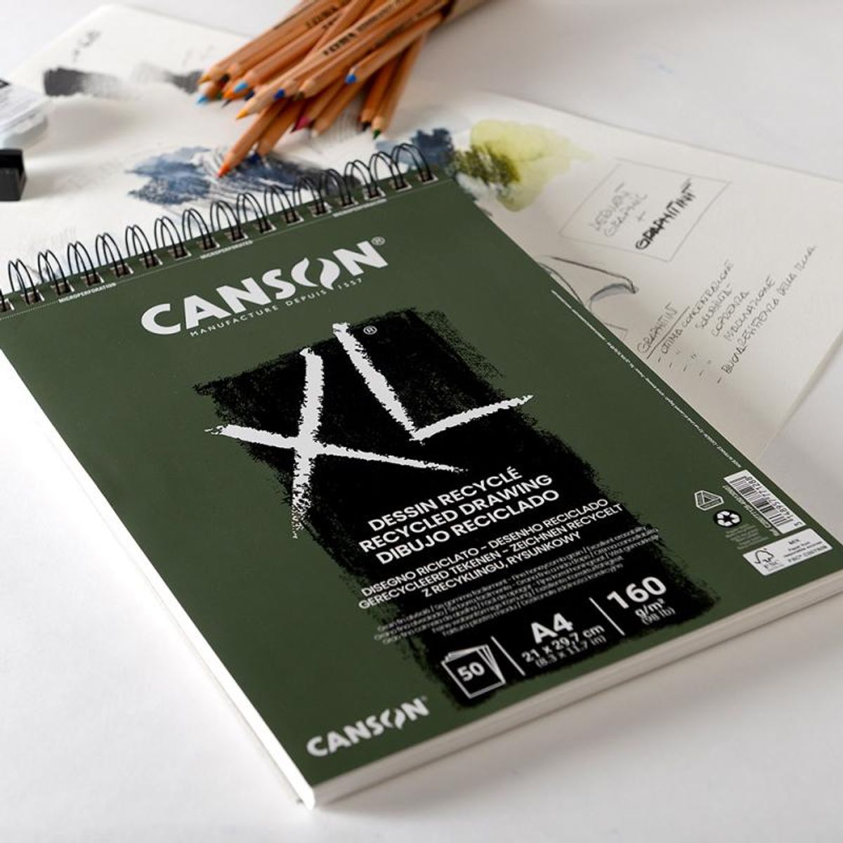 Canson XL® Drawing recycled 25 Ark A5