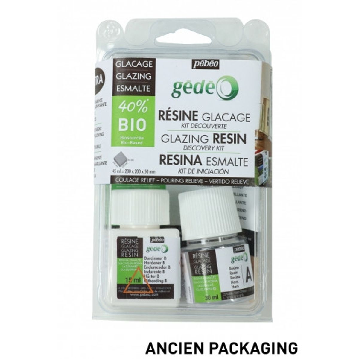 Pebeo Resin Glazing Bio Kit 45 ml