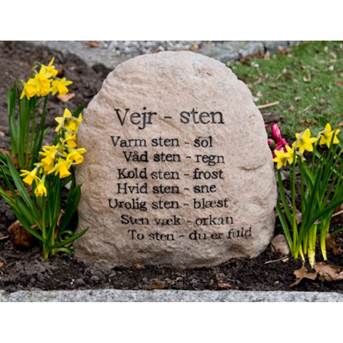 Vejrsten - letvægt