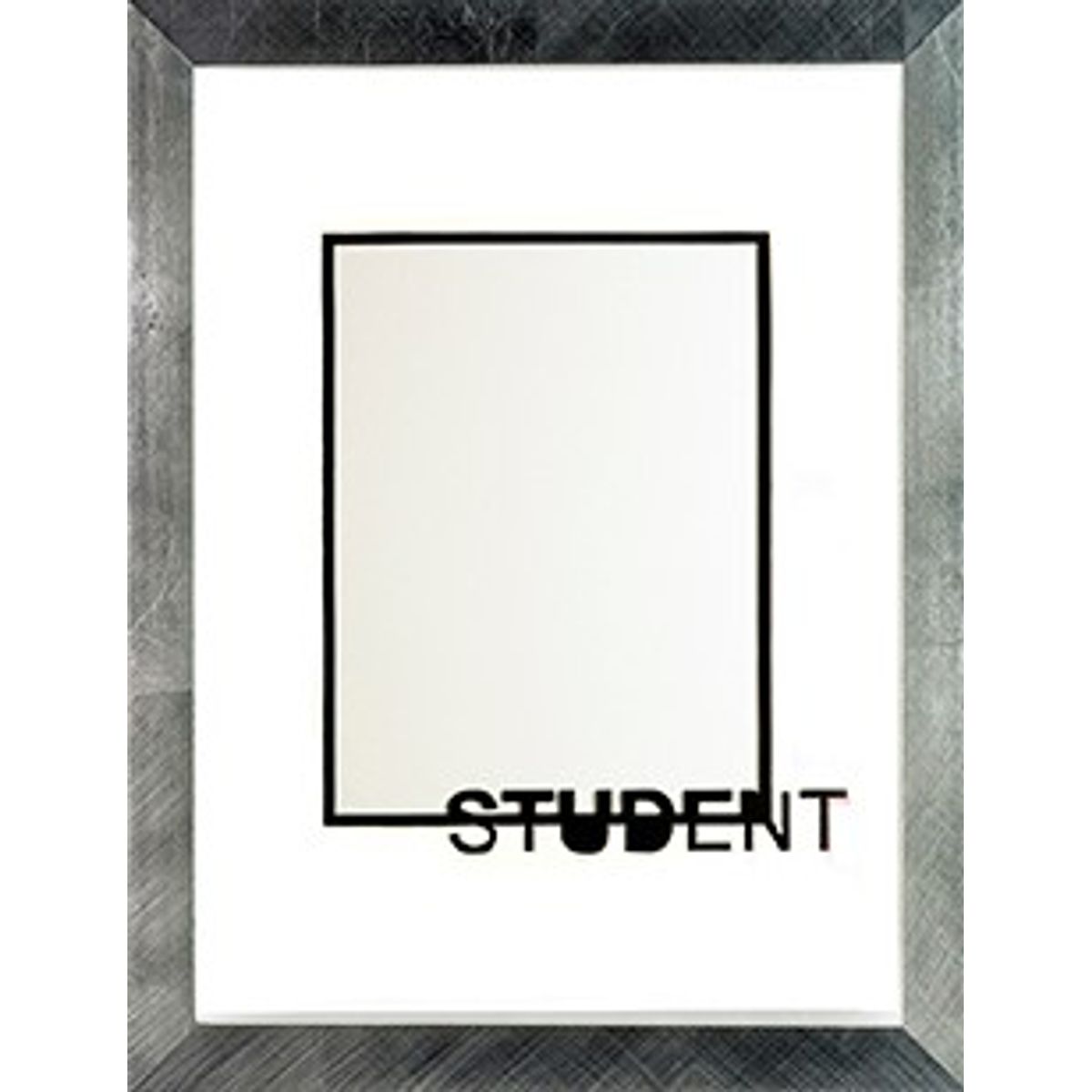 PP120 - Dobbelt passepartout m/ sort "Student" 30x40