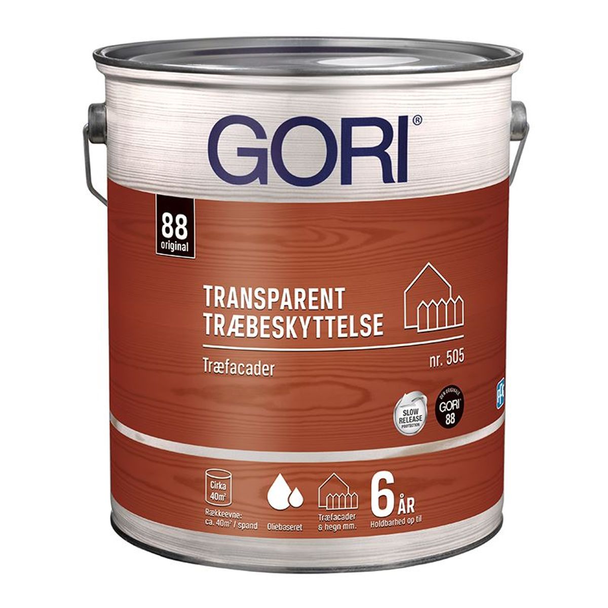 GORI Transparent Træbeskyttelse Træfacader 505 - 5 liter - Pine