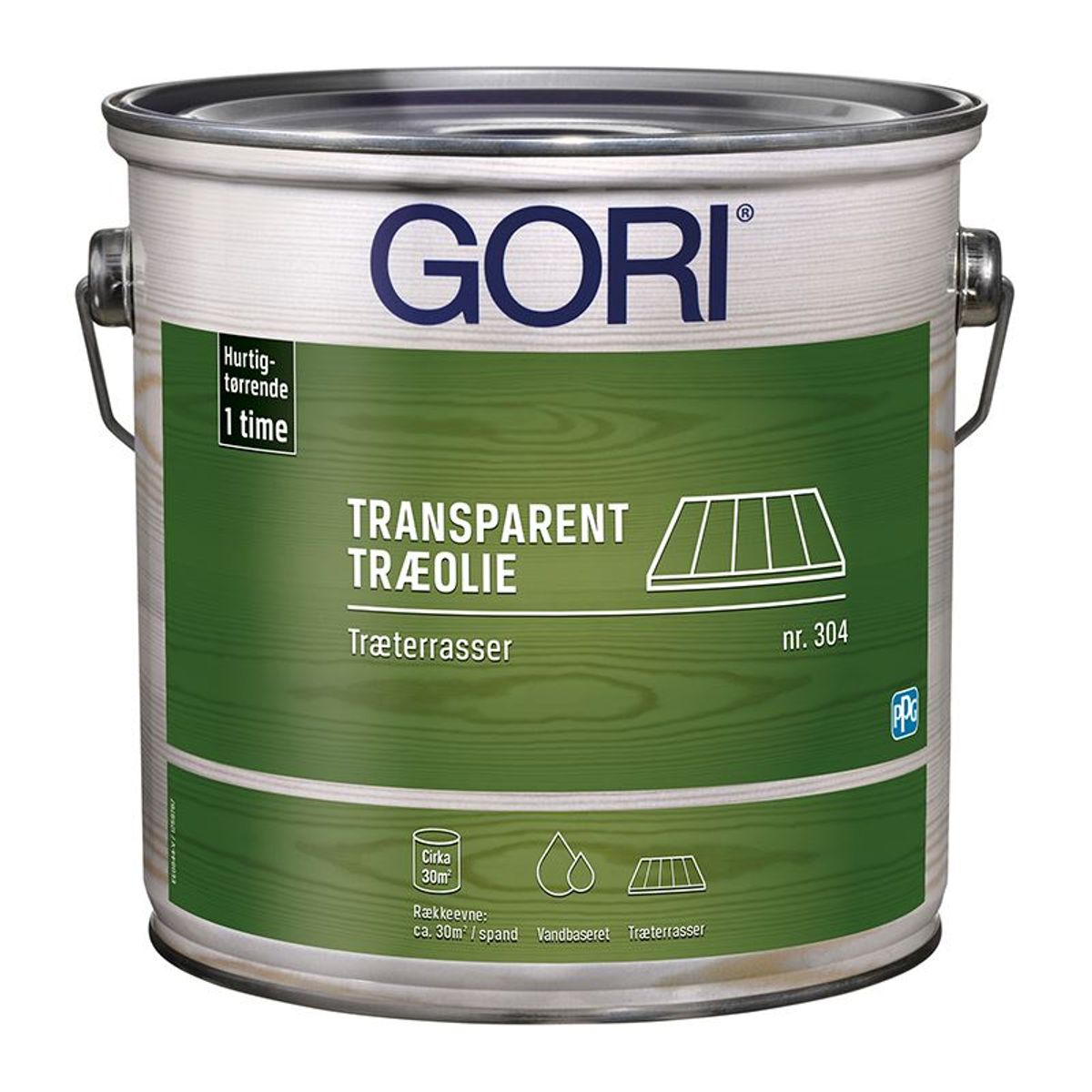 GORI Transparent Træolie Træterrasse 304 5 Liter - 5 liter - Ibenholt