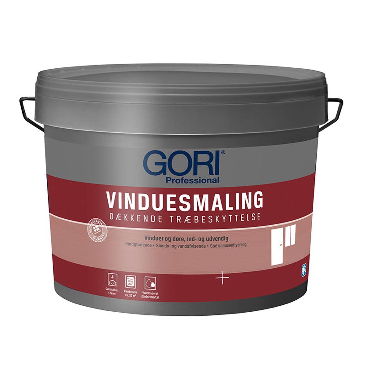 GORI Vinduesmaling 2,25 Liter - 2,25 liter - Hvid/Base 5