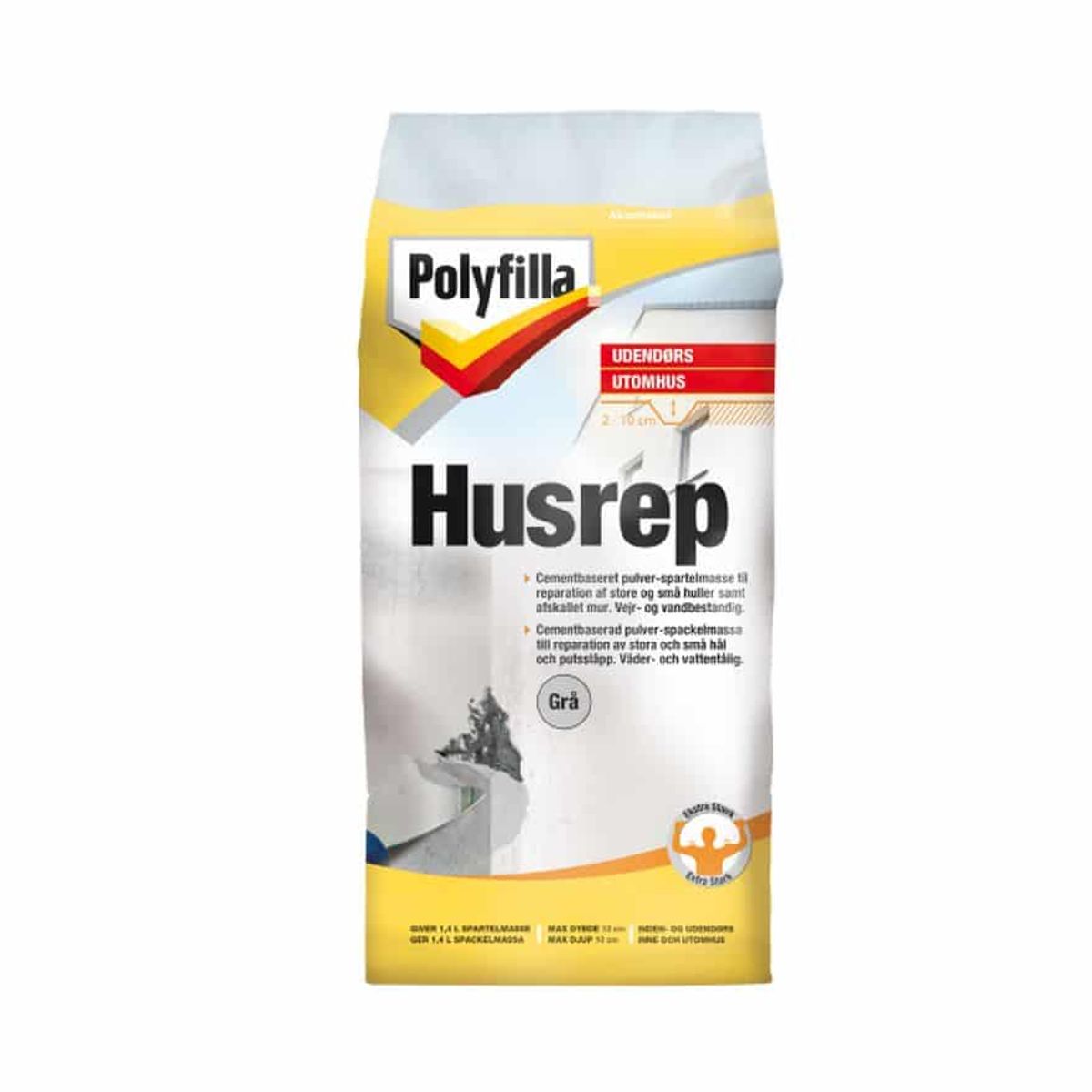 Polyfilla Husrep Udendørs - 2,5 kg