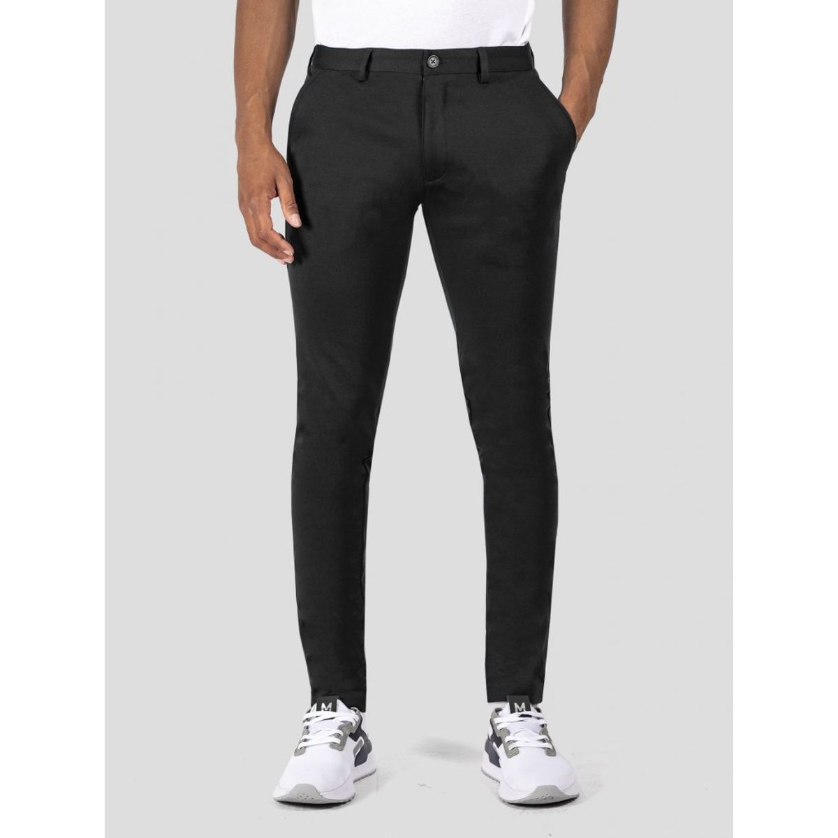 Performance pants i sort - Herre - 34/34 - Stretch bukser