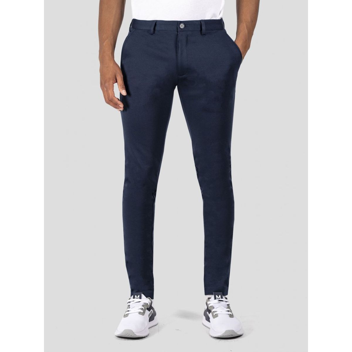 Performance pants i blå - Herre - 34/32 - Stretch bukser