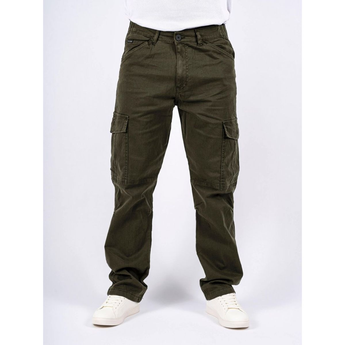 Marcus - Jeremy Cargo med stretch i army - Herre - 2XL