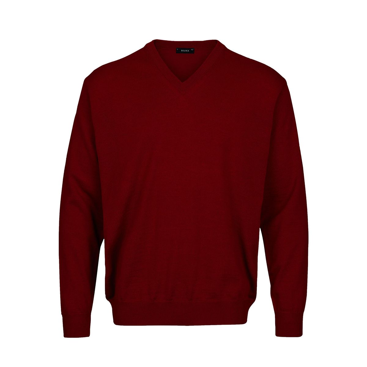 Belika Pullover - V-hals - Burgundy-large