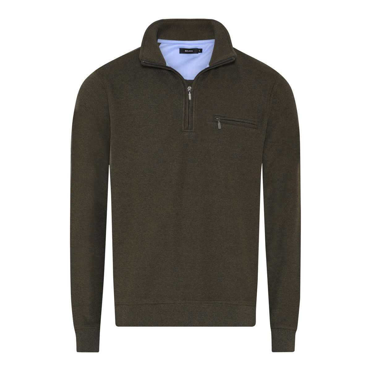 Belika Westland Sweatshirt Dark Olive Melange