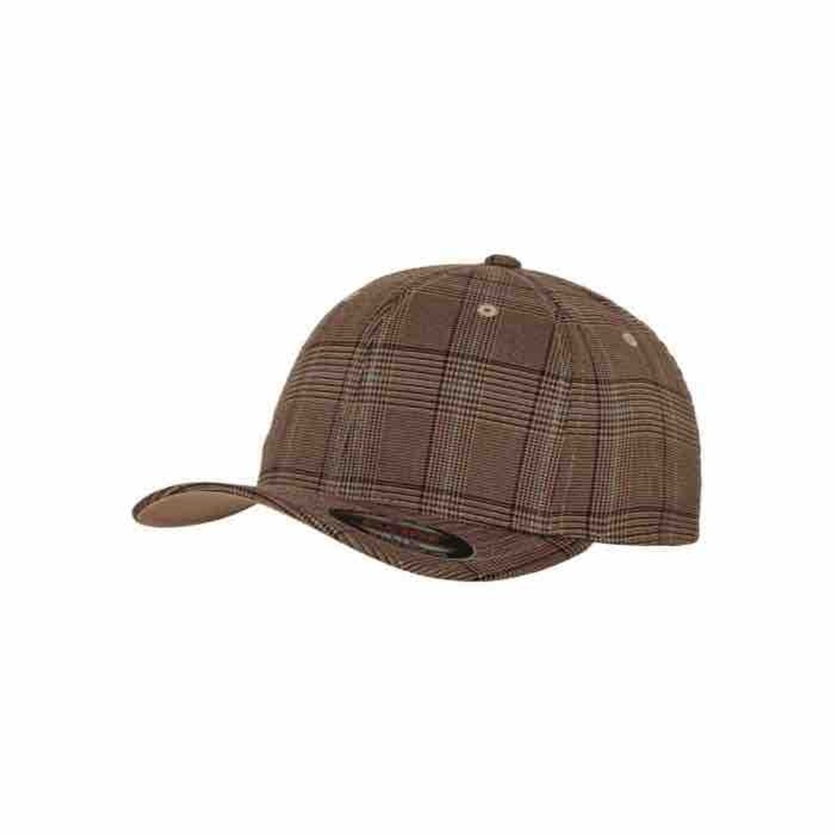 Flexfit Cap Brown Check_Small/medium