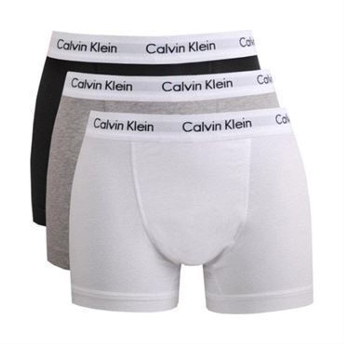 Calvin Klein Trunk 3-pak Sort-grå-hvid-large