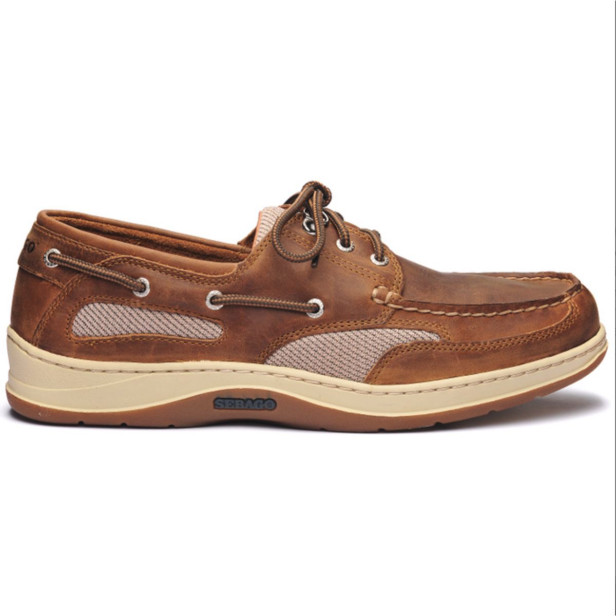 Sebago Sejlersko Cloverhitch Ii Fgl Waxed Brown Cinnamon _43 ½