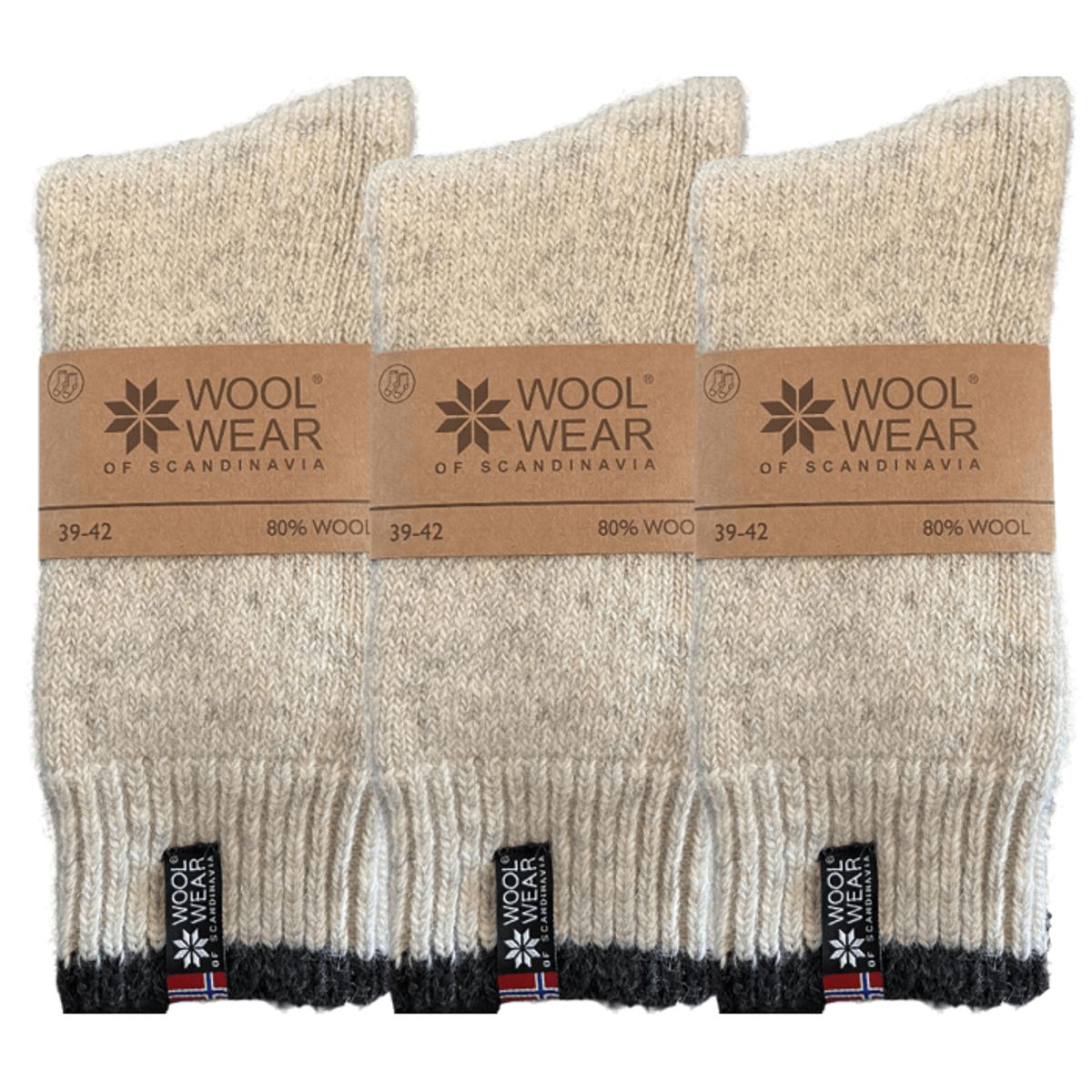 Wool Of Scandinavia 3-pak Eskimo Ragsokker_35-38