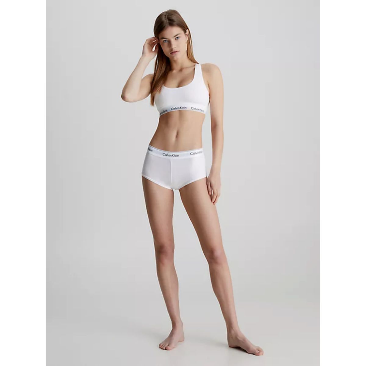 Calvin Klein Women Boyshorts F3788e White