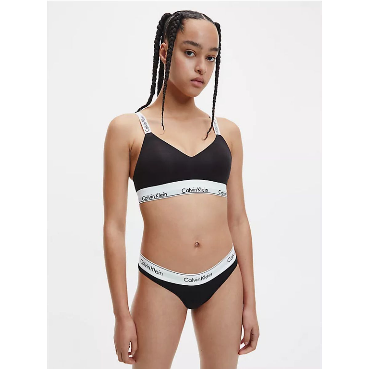 Calvin Klein Women Lined Bralette Qf7059e Black