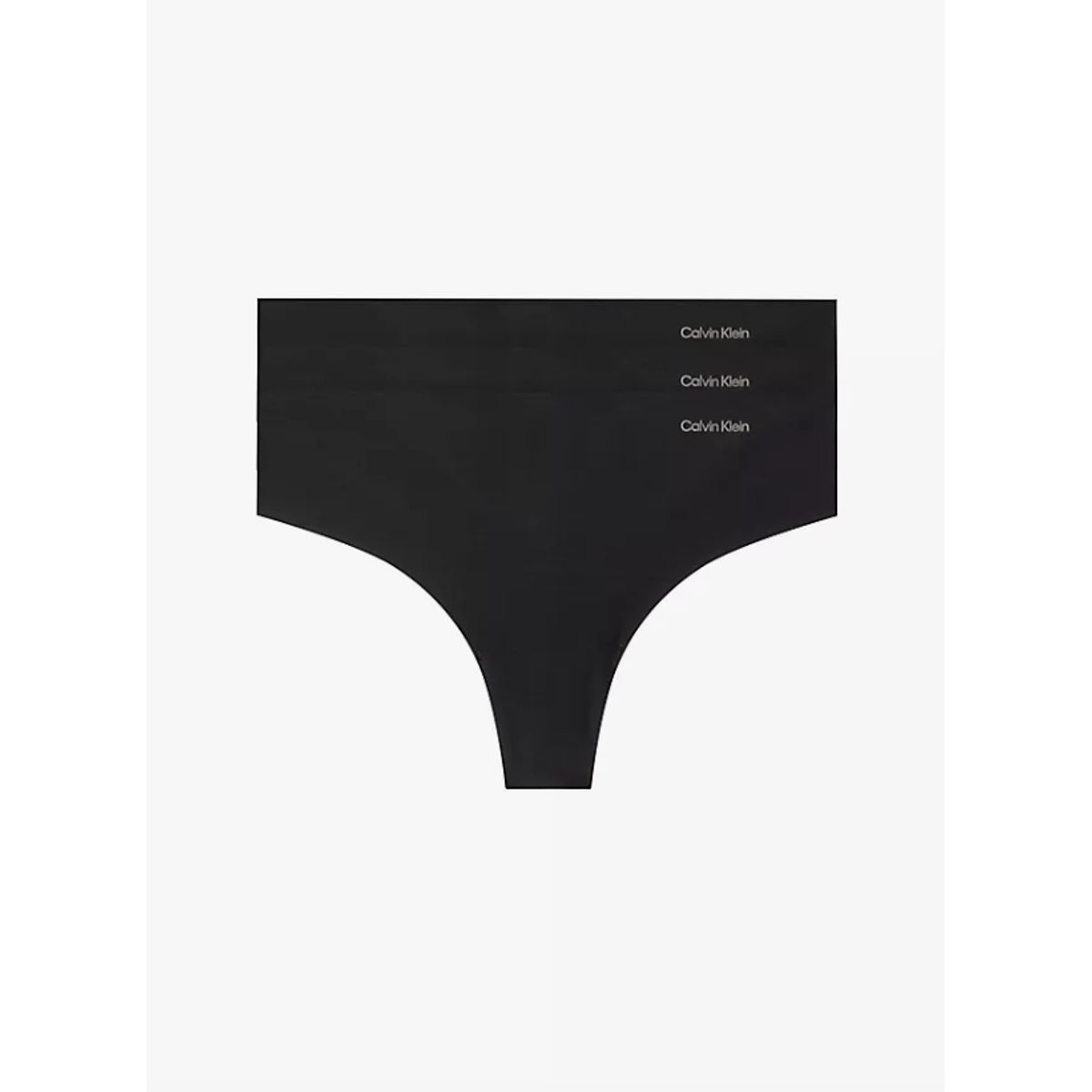 Calvin Klein Women 3-pack Thong Qd3558e Invisibles Black-small