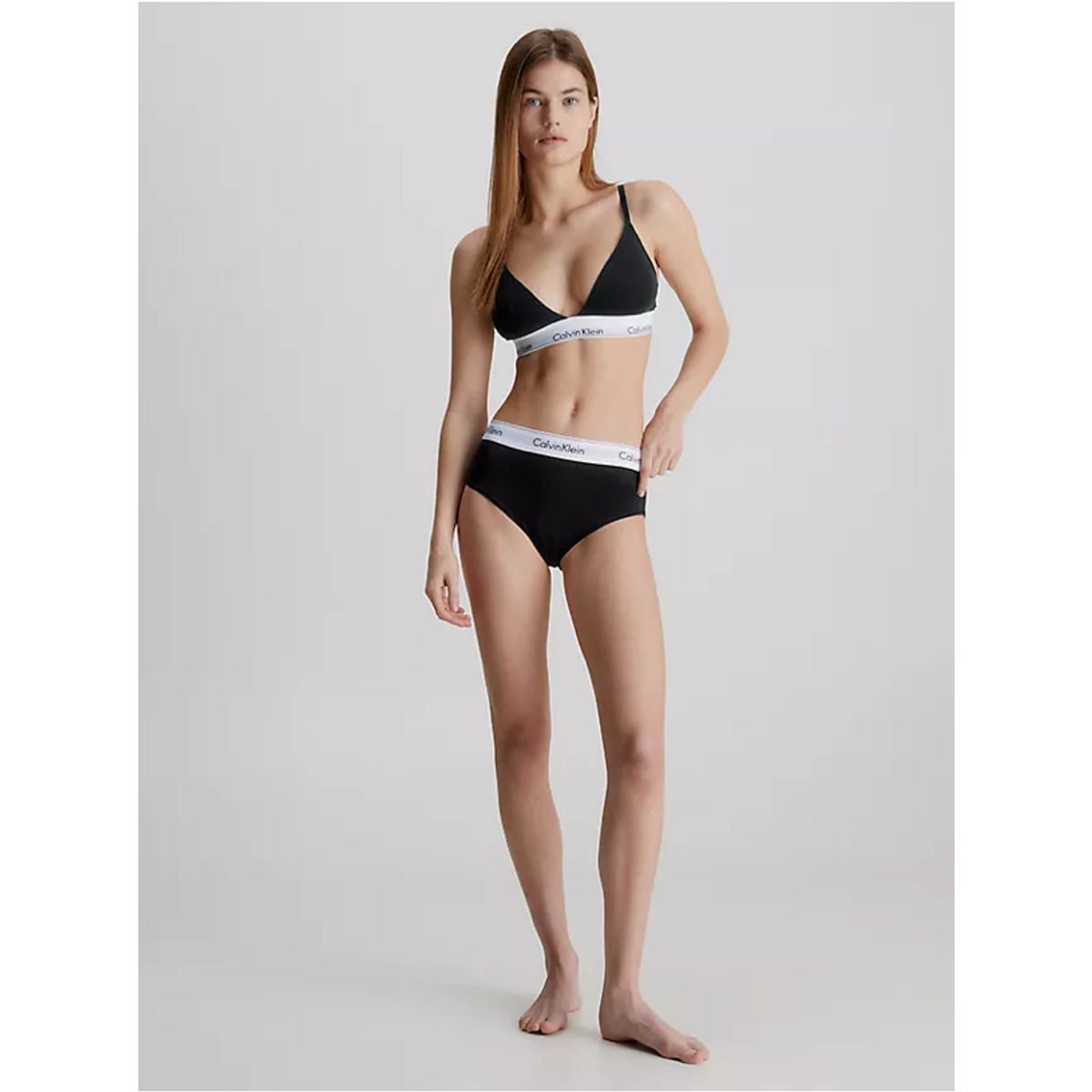 Calvin Klein Women Triangle Qf5650e Black