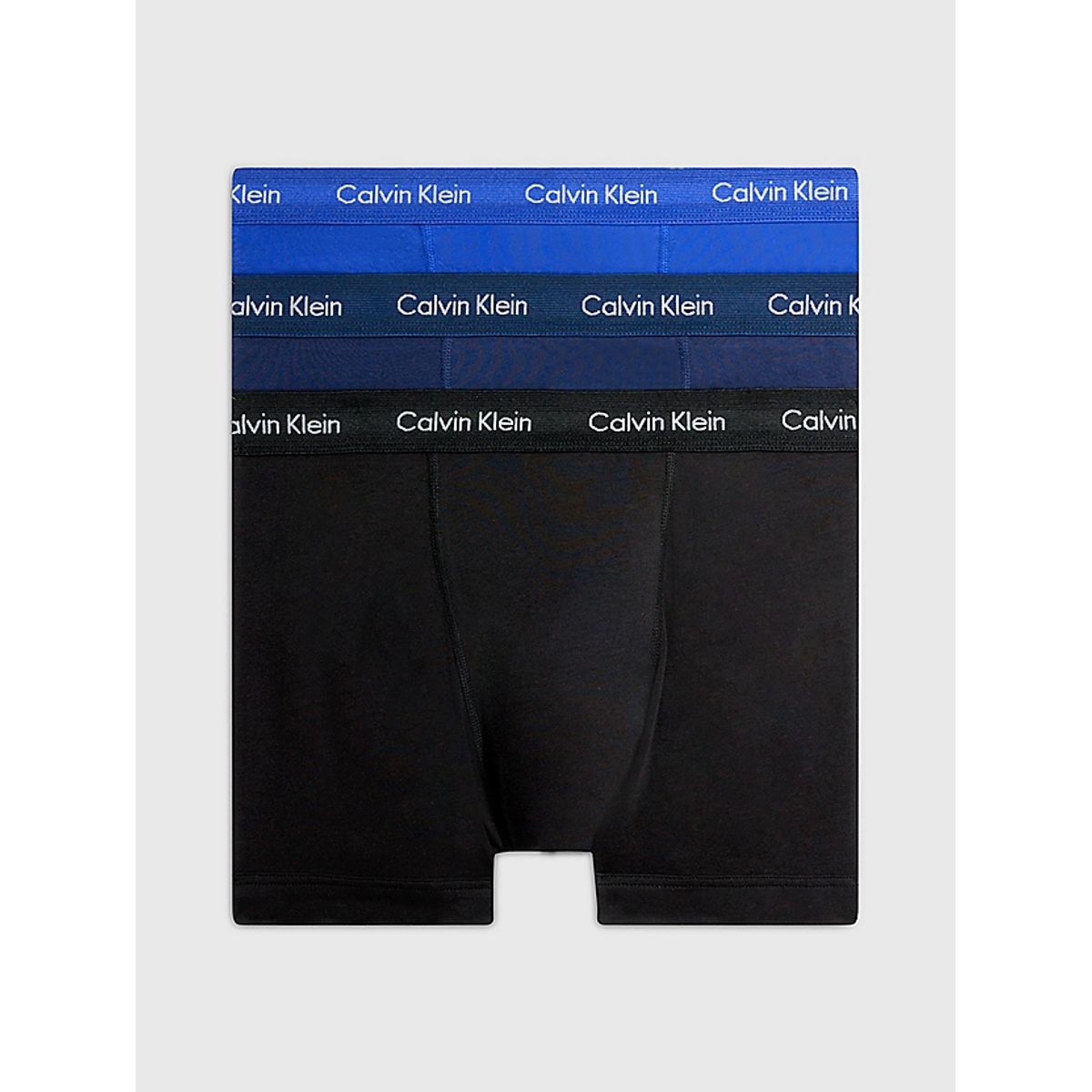 Calvin Klein Trunks 3-pak Black/blue/blue-medium