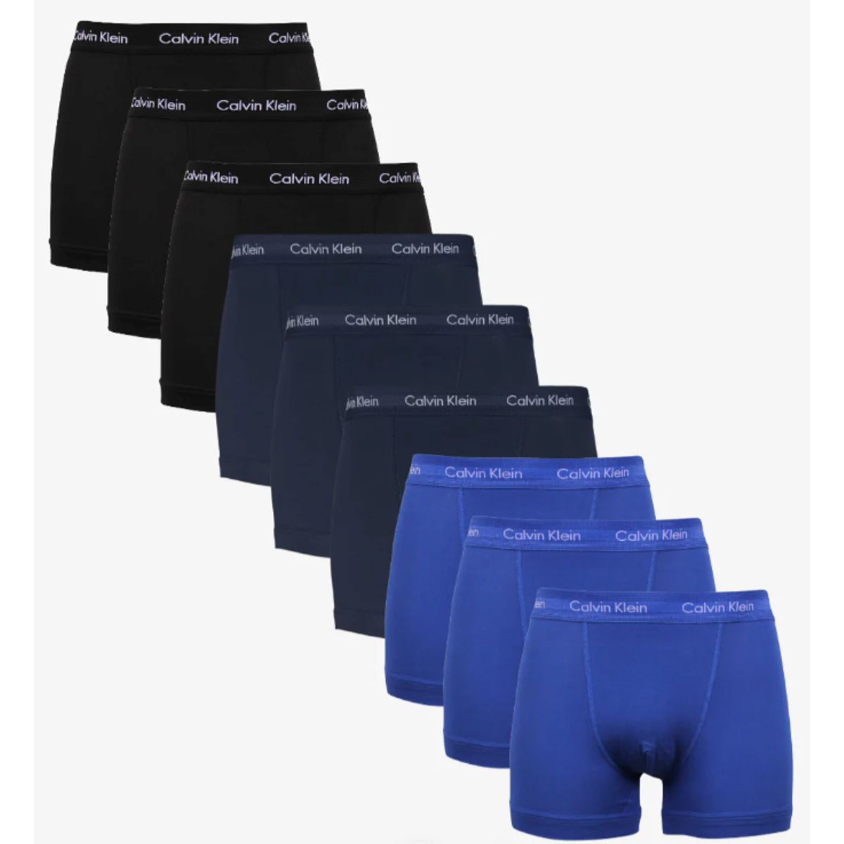 Calvin Klein Trunks 9-pak Black/navy/blue-x-small