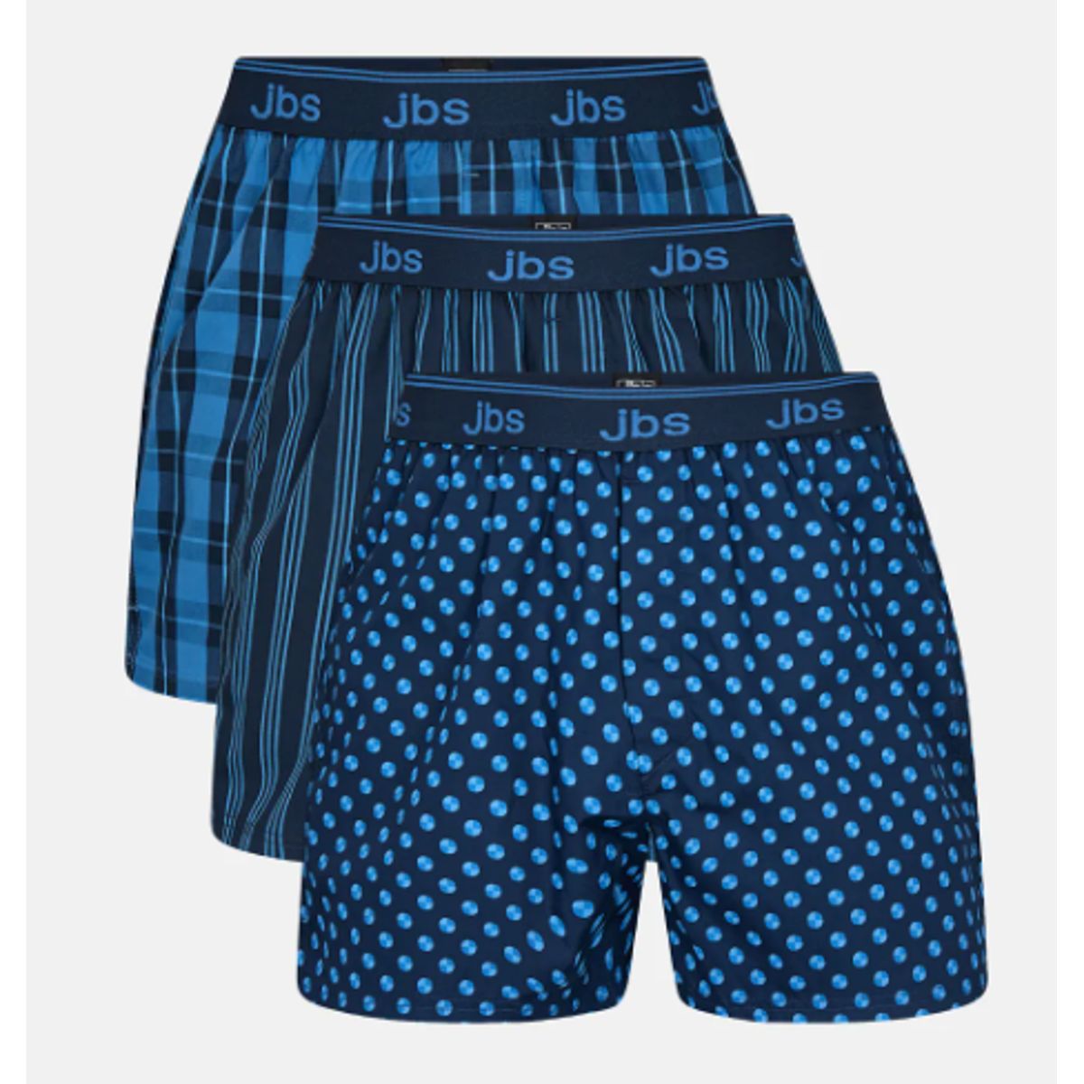 Jbs 3-pack Løse Boxershorts Økologisk Bomuld-large